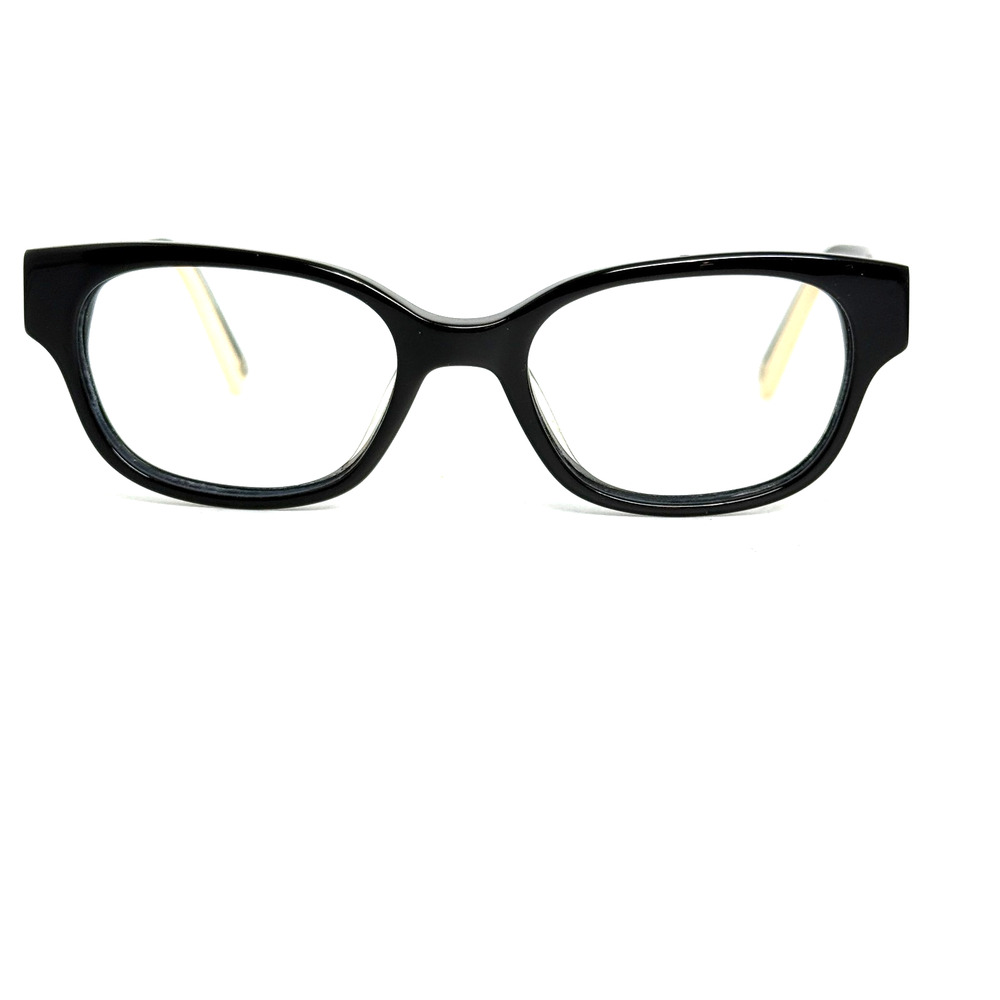 Nine West‎ NW5108 001 Eyeglasses Frames Black cream rectangle 49-17-135 19721